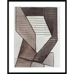Folding Geo II by Vanna Lam Wood Framed Wall Art Print