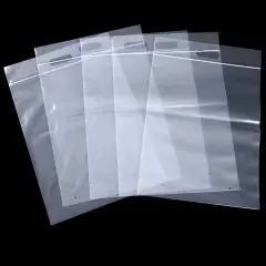 Strong Self-Sealing Cello Bags with Header 4 3/4" x 6 1/2" 1.6 mil