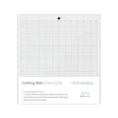 Craft Express 4 Pack 12" x 12" Square Cutting Mats &ndash; Reusable & Self-Healing