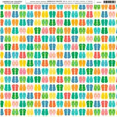 American Crafts Brands Summer Cardstock 12"X12"