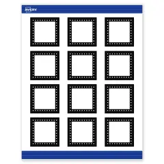 Avery Printable Square Cards, Black and White Polka Dots, 2" x 2", Matte White Square Cards, Laser/Inkjet, 120ct, Great for Business Cards