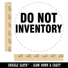 Do Not Inventory Management Manufacturing Label Self-Inking Rubber Stamp for Planners Black