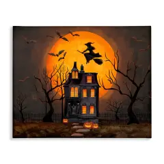 Stupell Industries Haunted Night Mansion Canvas, design by Nicole Tamarin