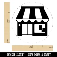 Storefront Marketplace Grocery Store Market Window Shopping Self-Inking Stamp Green