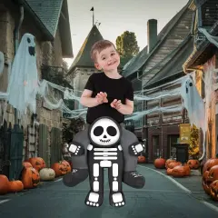 Toddler Halloween Costume Skeleton Ride Style