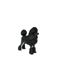 Black Poodle Life Size Dog Statue