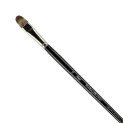 Creative Mark Hamburg Premiere Professional Oil Painting Brushes - Filbert #14 Oil Paint Brush - Handmade in Germany, Natural & Synthetic Hair Blend, Long Triple-Lacquered Birch Handle