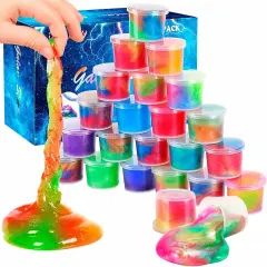 24 Pack Galaxy Slime Kits Party Favors (24 Colors)