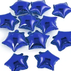 50 pcs Navy Blue Star Foil Balloons, 10 Inch Navy Dark Blue Star Balloon Mylar Balloon for Wedding Decoration Party Balloon Birthday Decoration