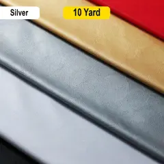 Rawhide Shiny Solid Spandex Fabric Silver