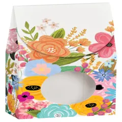 Pack/6: Wildflower Garden Gourmet Candy Box - 3-1/2 x 1-3/4 x 6-1/2"