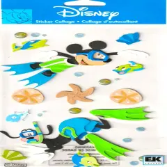 Disney Mickey & Goofy Scuba Diving Dimensional Stickers