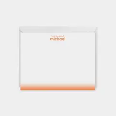 Neon Ombre Edge Note Cards