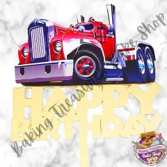 KW Simi Truck Cake Topper