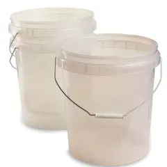 3-3/4 Gallon Clear Buckets (Pack of 3)