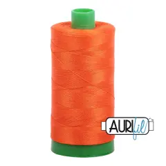 Neon Orange (1104) | 40wt Large Spool (1000M / 1094Y) | Aurifil Thread