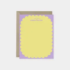 Scallop Border Note Cards IV