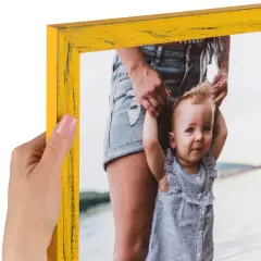 ArtToFrames 16x16 InchPicture Frame, This 1.00 Inch Custom Wood Poster Frame is Available in Multiple Colors, Great for Your Art or Photos - Comes with Regular Glass andCorrugated Backing (A35LS)