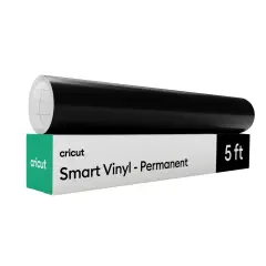 Cricut Smart Vinyl - Permanent, Black, 13 in x 5 ft(1)