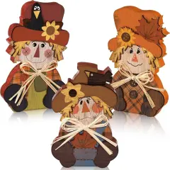 3 Pcs Thanksgiving Scarecrow Decor Fall Decor