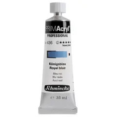 Schmincke Primacryl Professional Acrylic Paint - Royal Blue, 35 ml Tube