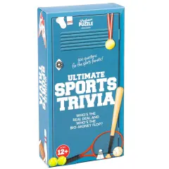 Professor Puzzle: Ultimate Sports Trivia - Party Game, 300 Questions For Sports Fanatics, 3 Difficulty Levels Across Various Categories, Ages 12+