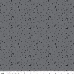 Notes in Gray (c16242-gray) | Blackout | Riley Blake Designs | Riley Blake