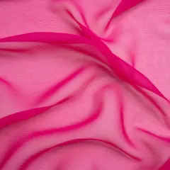 1 Yard Magenta Haze Sheer Crinkled Silk Chiffon Fabric for Flowing Dresses Scarves 43 inch Width