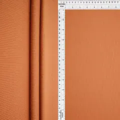 2x1 Yummy Solid Rib Knit Fabric Soft Stretch, 58/60&Prime; Wide Polyester Spandex RUST LT