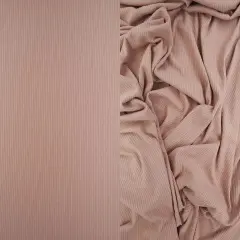 1 Yard Soft Touch 4x2 Yummy Rib Fabric, Durable Polyester Spandex Blend, 58/60&Prime; Wide TAUPE