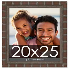 20x25 Modern Bamboo Picture Frame with UV-Resistant Acrylic & Acid Free Backing, Available in5 Finishes - Gold, Silver, Brown, Black, and Natural