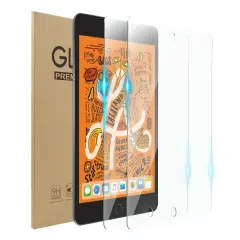 2 Pack Tempered Glass Screen Protector for iPad Mini 4/5 Generation, Anti-Scratch Clear