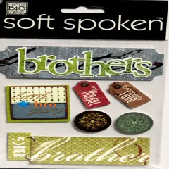 Me & My Big Ideas Brother Dimensional Stickers-8pcs