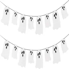 2 Pack Halloween Hanging Ghost Banner