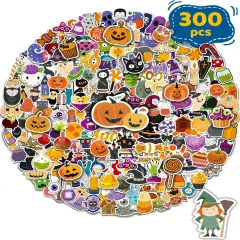 300 PCS Halloween Pumpkin Stickers