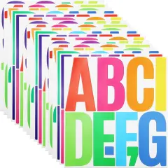 18 Sheets Letter Number Stickers