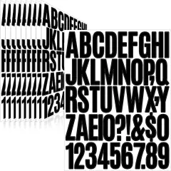 470 Pcs 10 Sheets Letter Stickers