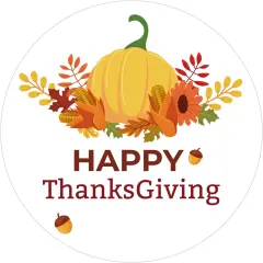 Happy Thanksgiving Stickers-60PCS