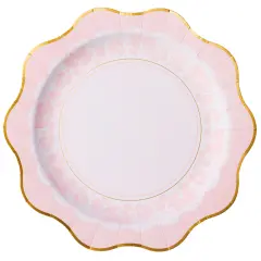 PETAL PINK ELEGANT FLORAL DINNER PLATES