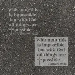 Matthew Bible Verse Parking Space Stencil | High School Senior Parking Spot Stencil | Reusable Stencil | Stencil Ease |