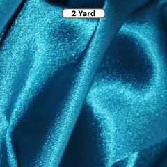 Superior Quality Crepe Back Satin Fabric 60" Wide Multiple Colors Dark Teal