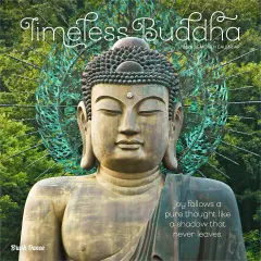 Timeless Buddha | 2026 12 x 24 Inch (Hanging) Monthly Square Wall Calendar | Plastic-Free