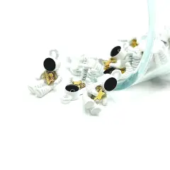 Sitting Astronaut Charms, 10x17mm