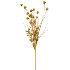 Fall Grass and Thistle Spray with Flexible Stem and Vibrant Thistles
