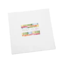 Bella Solids 10" Square Pack (Layer Cake) in White by Moda for Moda (9900LC 98)