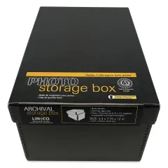 Lineco Archival Photo Box - Black