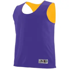 Augusta Sportswear&reg; Youth Reversible Sleeveless Jersey PURPLE/ GOLD
