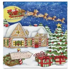 Christmas Santa's Workshop Banner