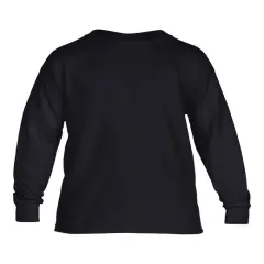 Gildan&reg; Youth Heavy Cotton Long-Sleeve T-Shirt BLACK