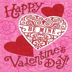 Be Mine Heart Valentine Garden Flag 2 Sided